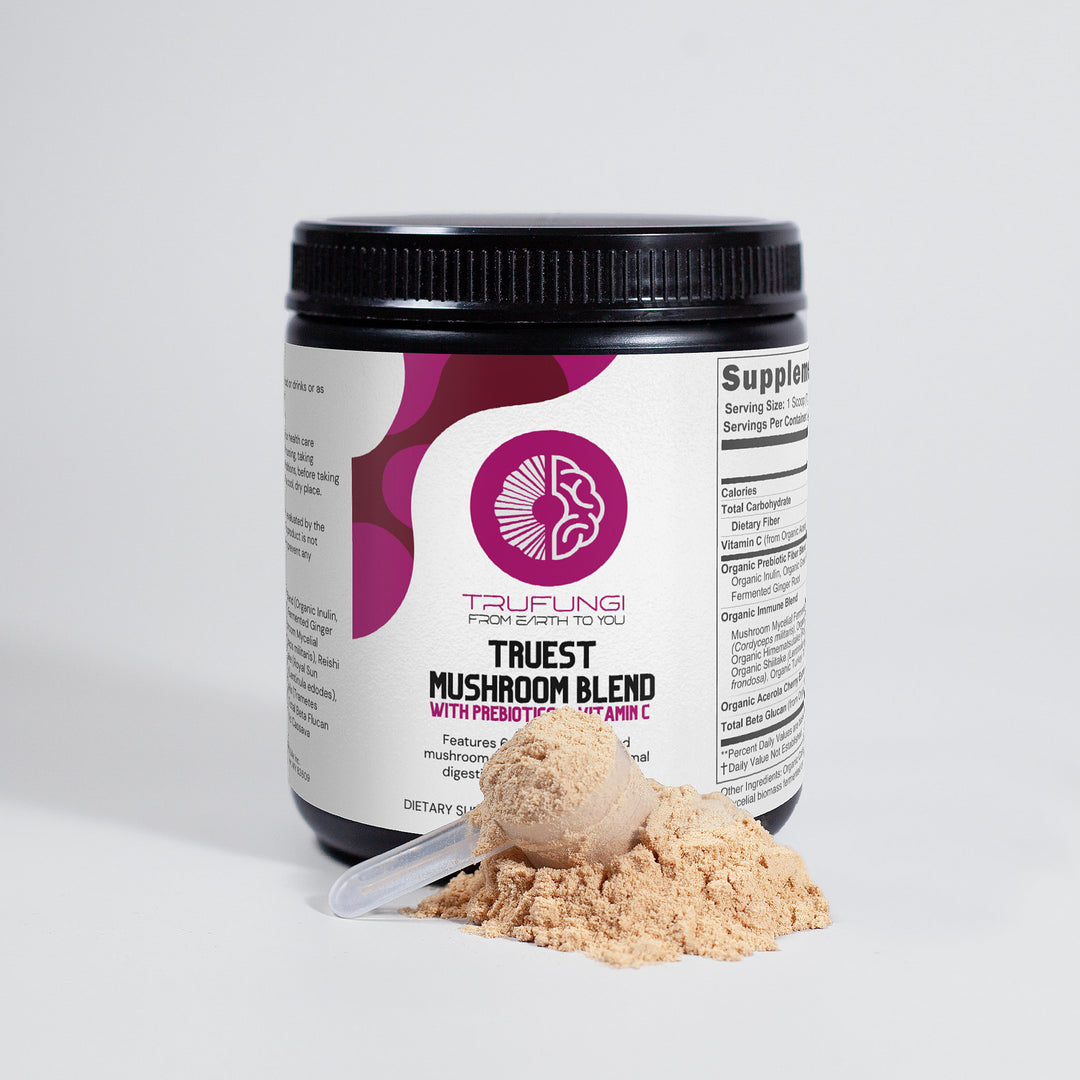 TRUFUNGI - Prebiotics & Vitamin C Mushroom Blend - QLIFE Wellness