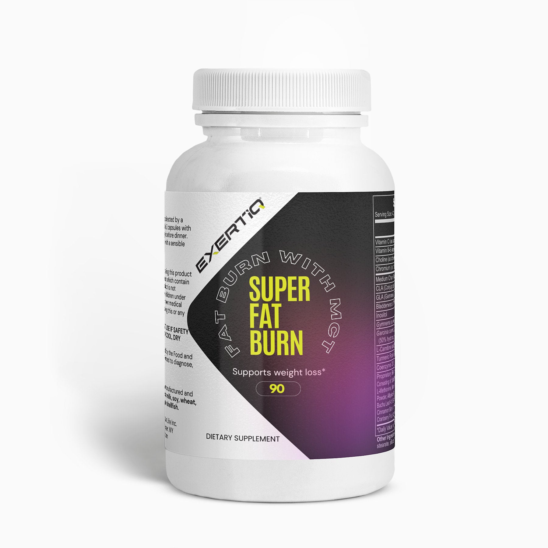 EXERTIQ - Super Fat Burner with MCT - QLIFE Wellness
