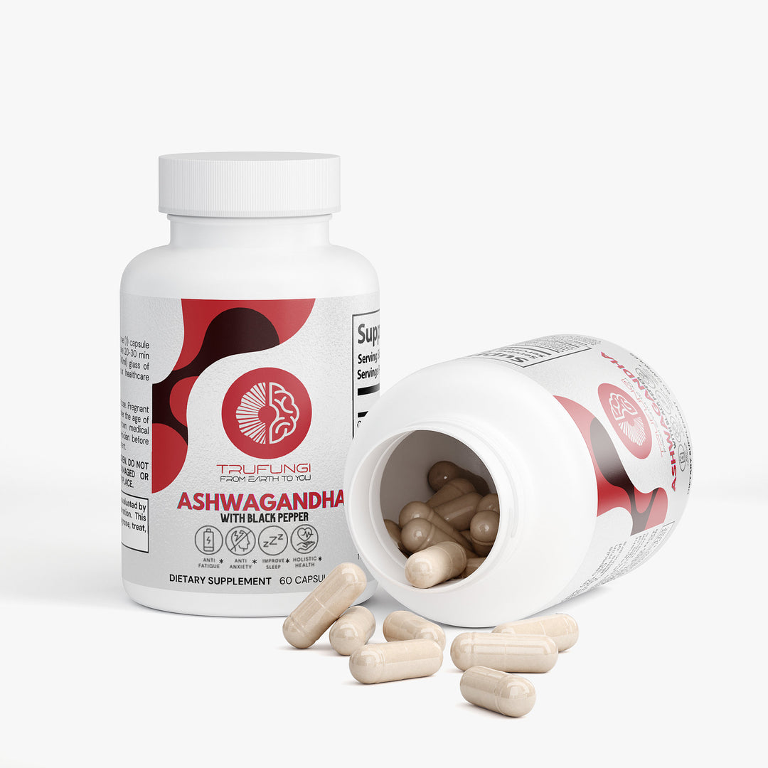 TRUFUNGI - Ashwagandha with Black Pepper - QLIFE Wellness