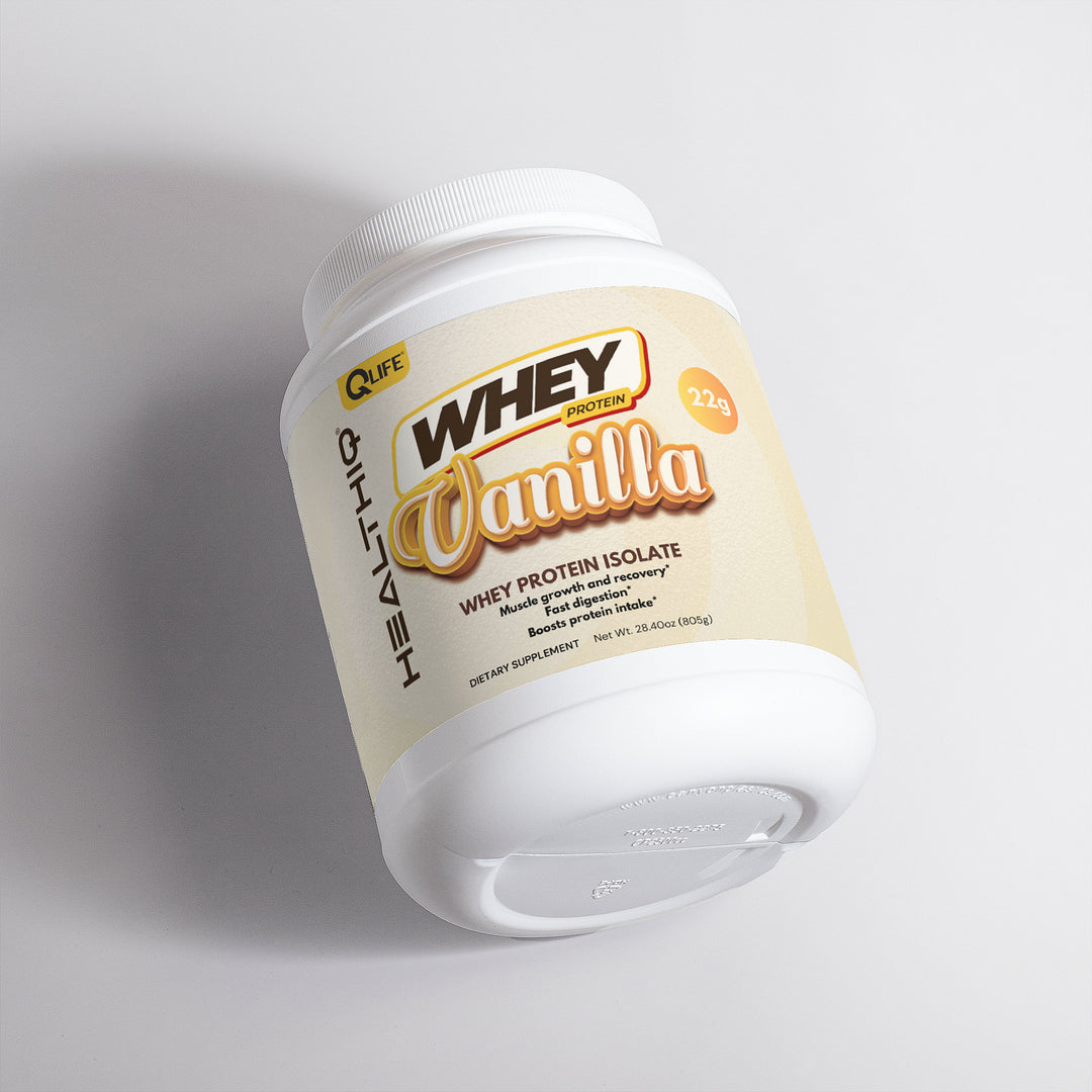HEALTHIQ Whey Protein Isolate (Vanilla) - QLIFE Wellness