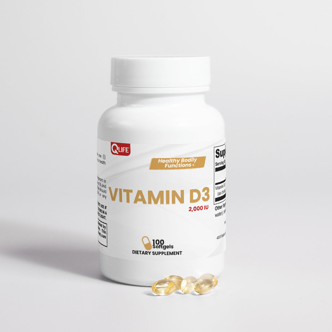 QLIFE Vitamin D3 2,000 IU - QLIFE Wellness