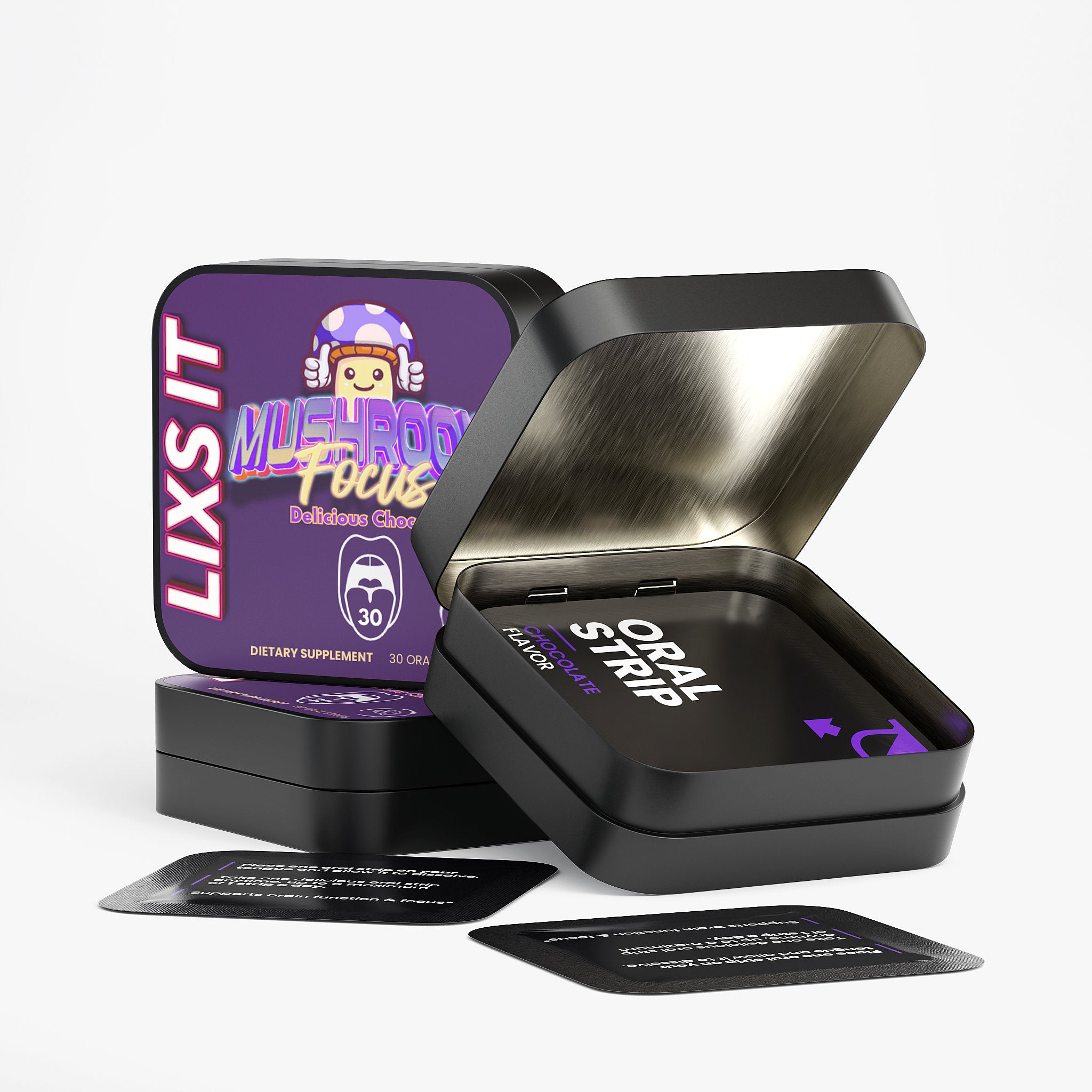 LIXS IT Mushroom Focus Strips - QLIFE Wellness