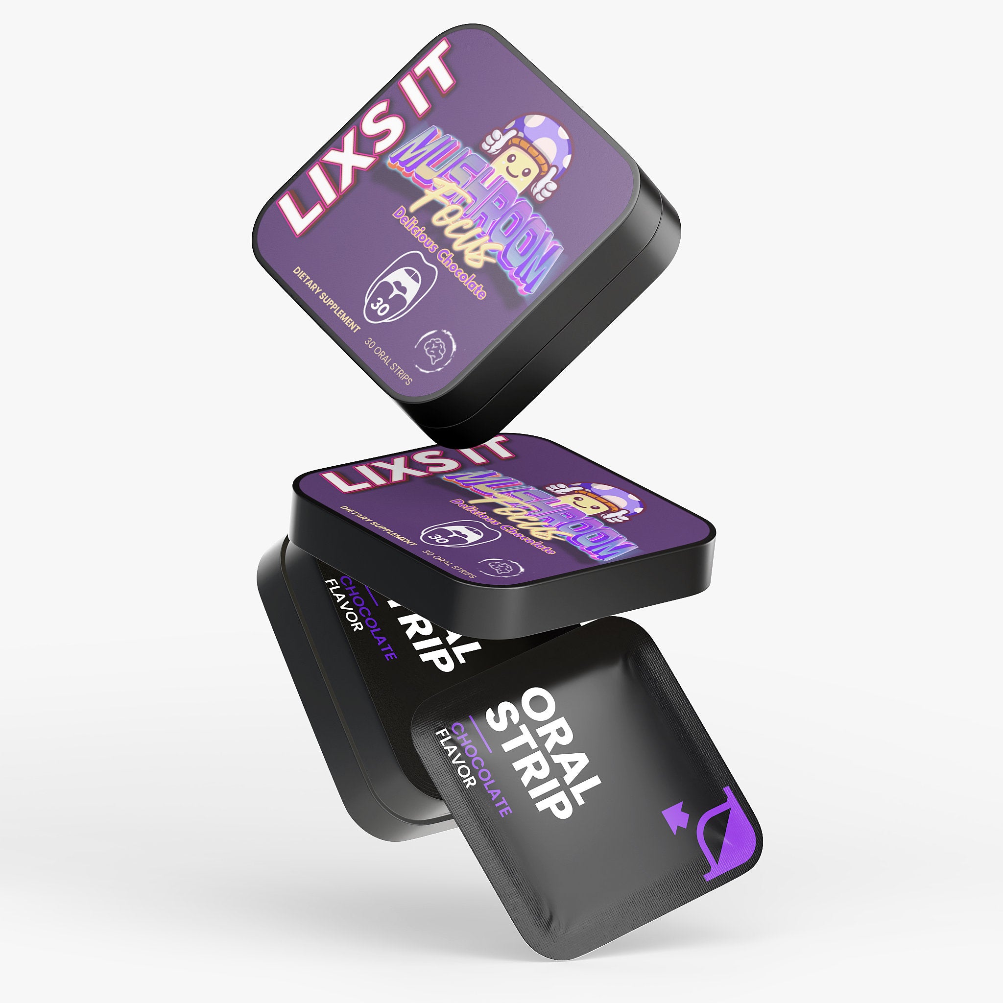 LIXS IT Mushroom Focus Strips - QLIFE Wellness