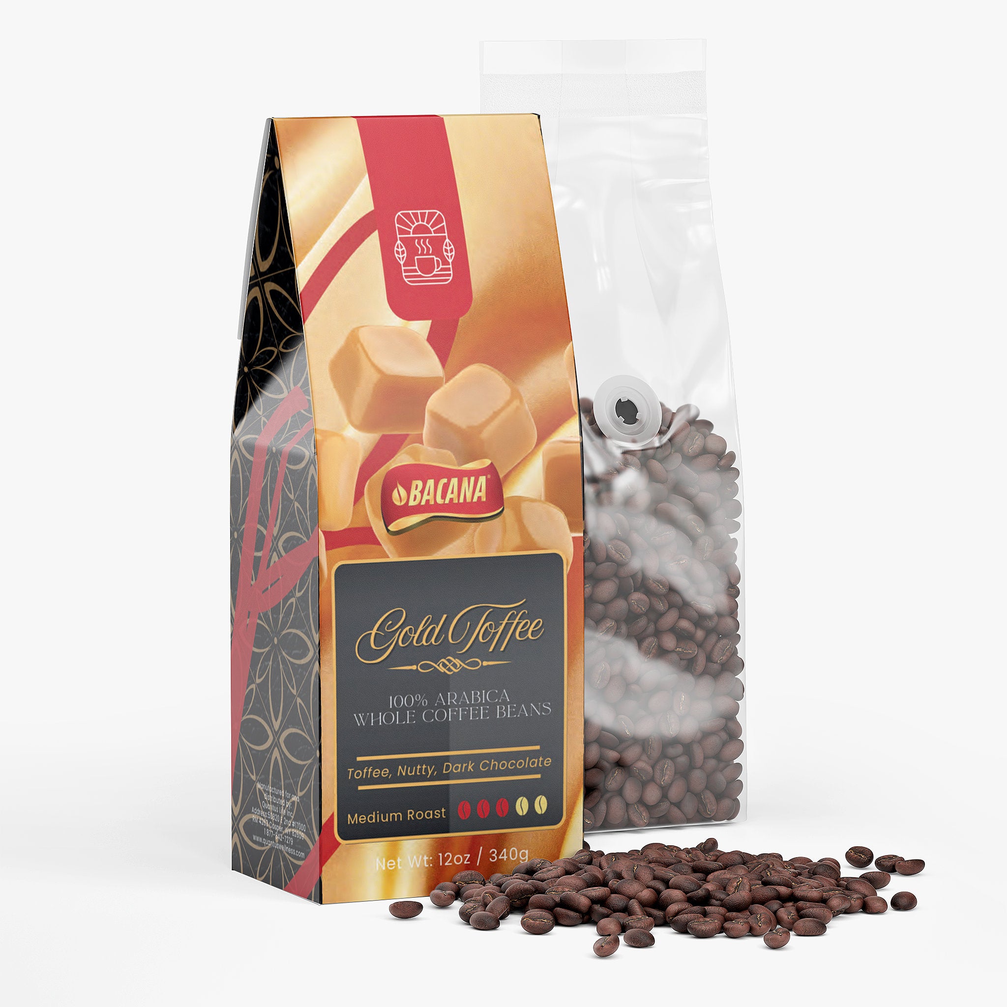 Bacana Gold Toffee Coffee (Medium Roast) - QLIFE Wellness