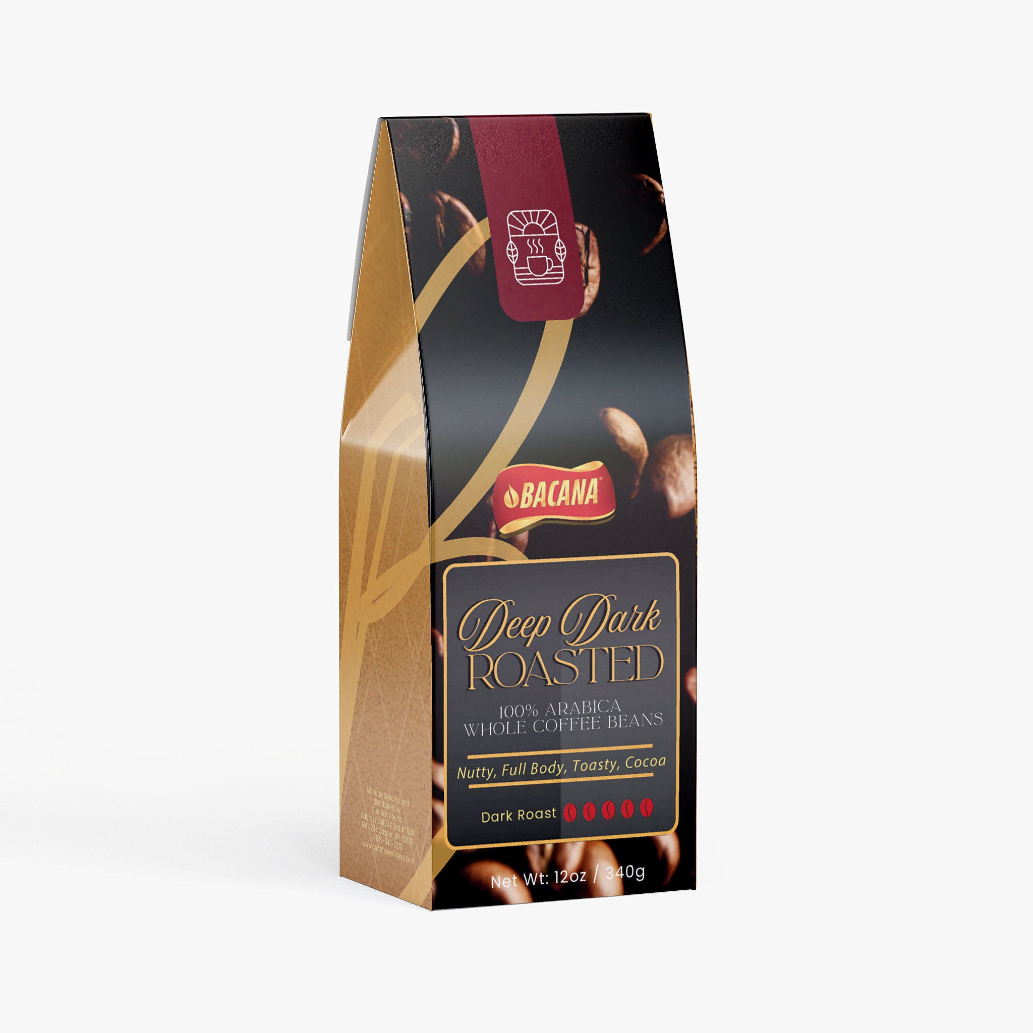 Bacana Deep Roast Coffee (Dark Roast) - QLIFE Wellness