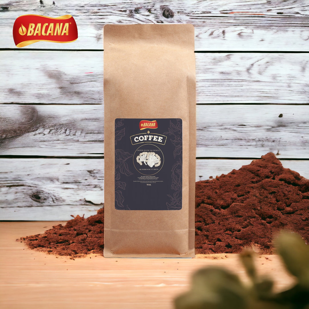Bacana - Mushroom Coffee Fusion - Lion’s Mane & Chaga 16oz - QLIFE Wellness