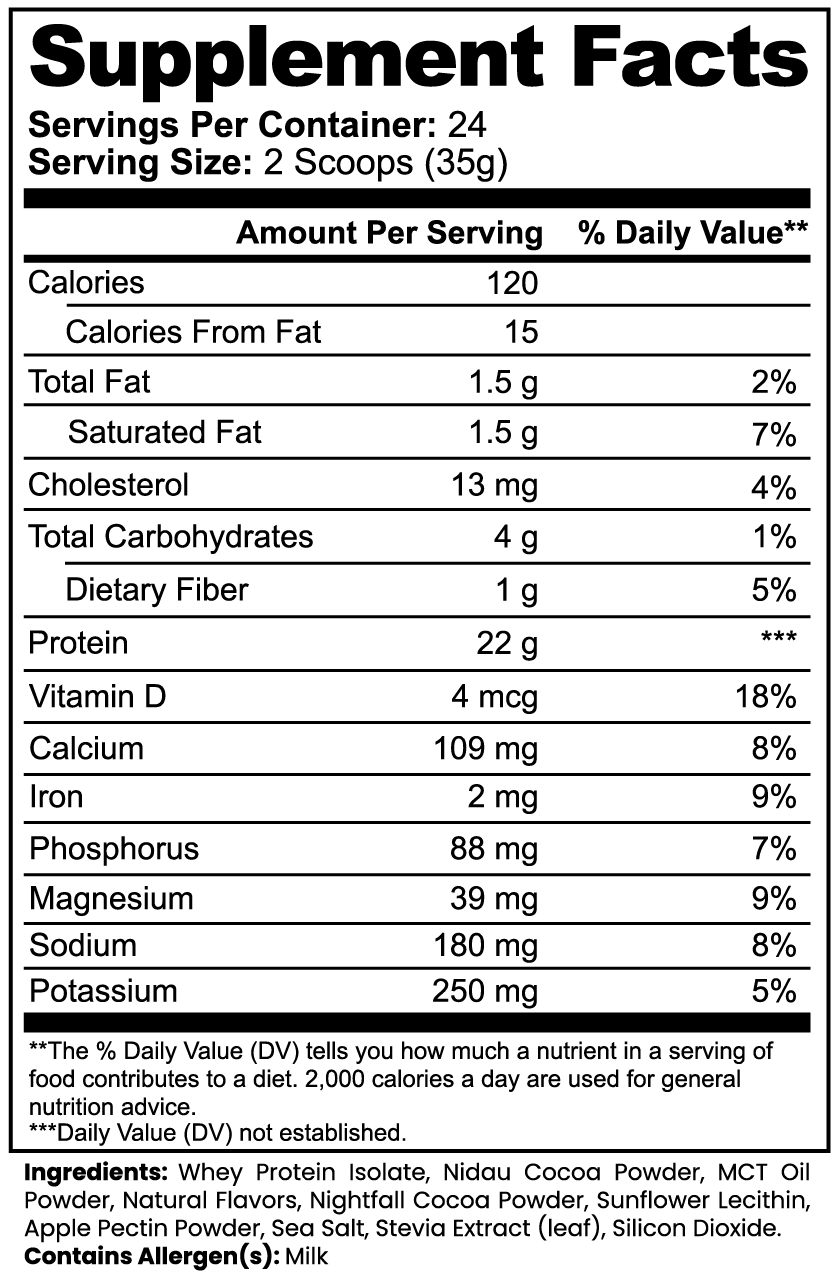 HEALTHIQ Whey Protein Isolate (Chocolate) - QLIFE Wellness