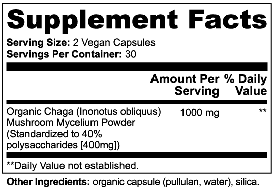 TRUFUNGI - Chaga Mushroom - QLIFE Wellness