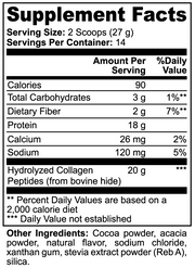 HEALTH IQ - Grass - Fed Collagen Peptides Powder (Chocolate) - QLIFE Wellness