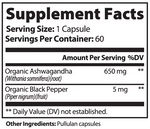 Load image into Gallery viewer, TRUFUNGI - Ashwagandha with Black Pepper - QLIFE Wellness
