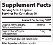 TRUFUNGI - Ashwagandha with Black Pepper - QLIFE Wellness