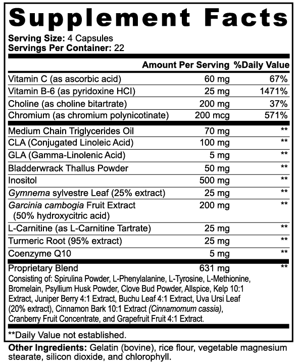 EXERTIQ - Super Fat Burner with MCT - QLIFE Wellness