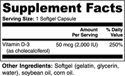 QLIFE Vitamin D3 2,000 IU - QLIFE Wellness