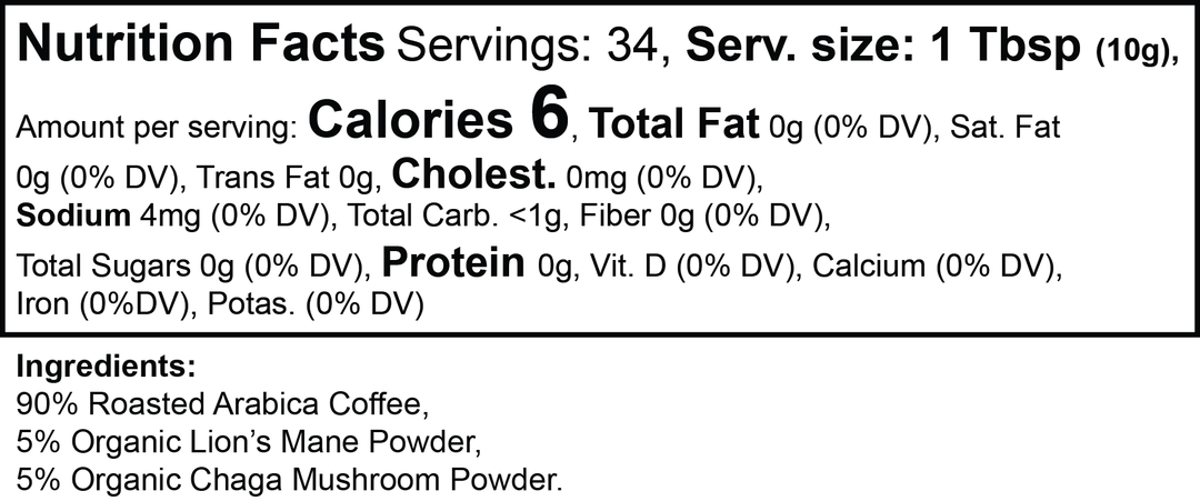 Bacana Vitality Mushroom Coffee (Medium Roast)