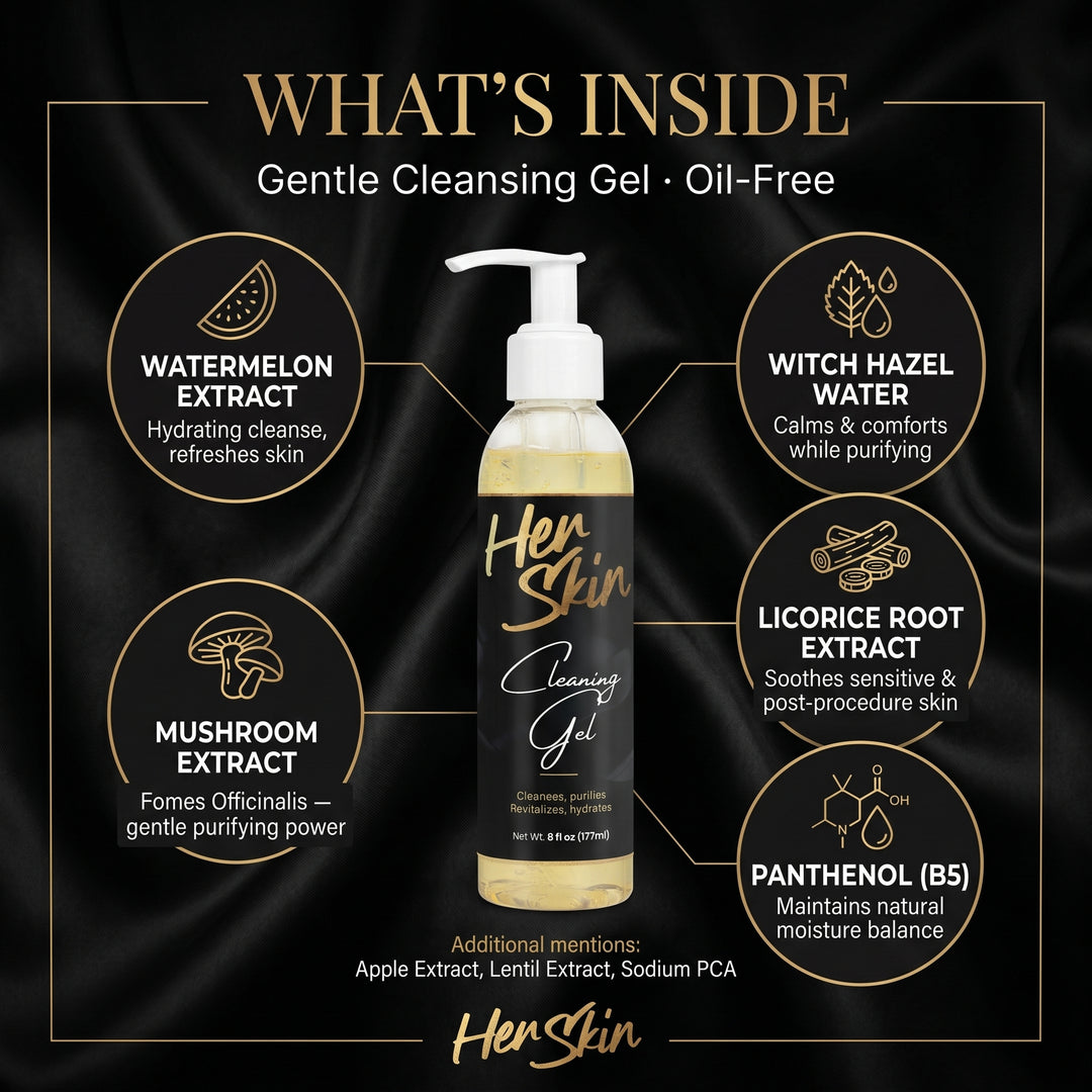 HER SKIN Gentle Cleansing Gel - QLIFE Wellness