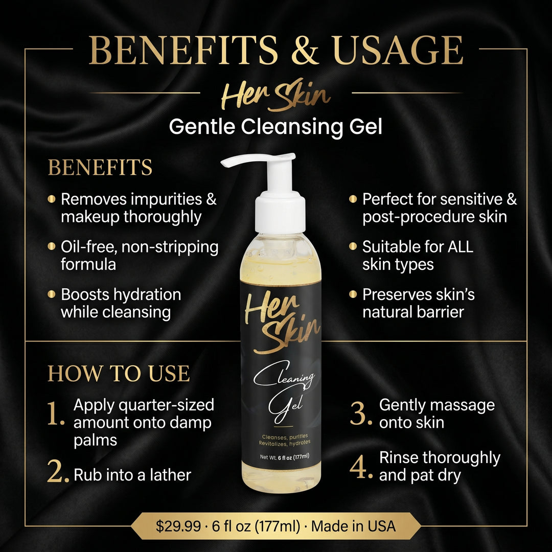 HER SKIN Gentle Cleansing Gel - QLIFE Wellness