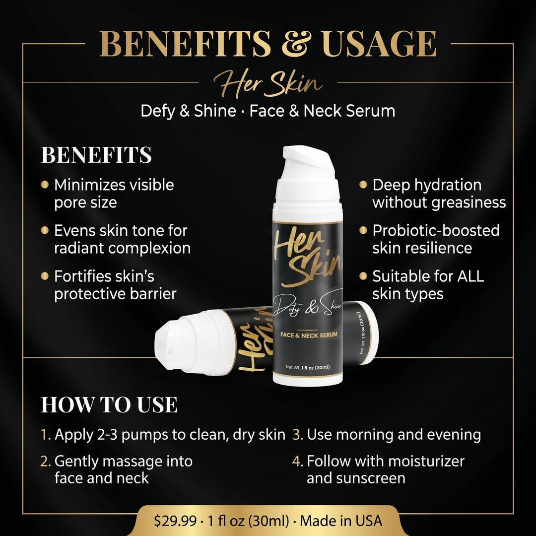 HER FACE & NECK Niacinamide Serum - QLIFE Wellness