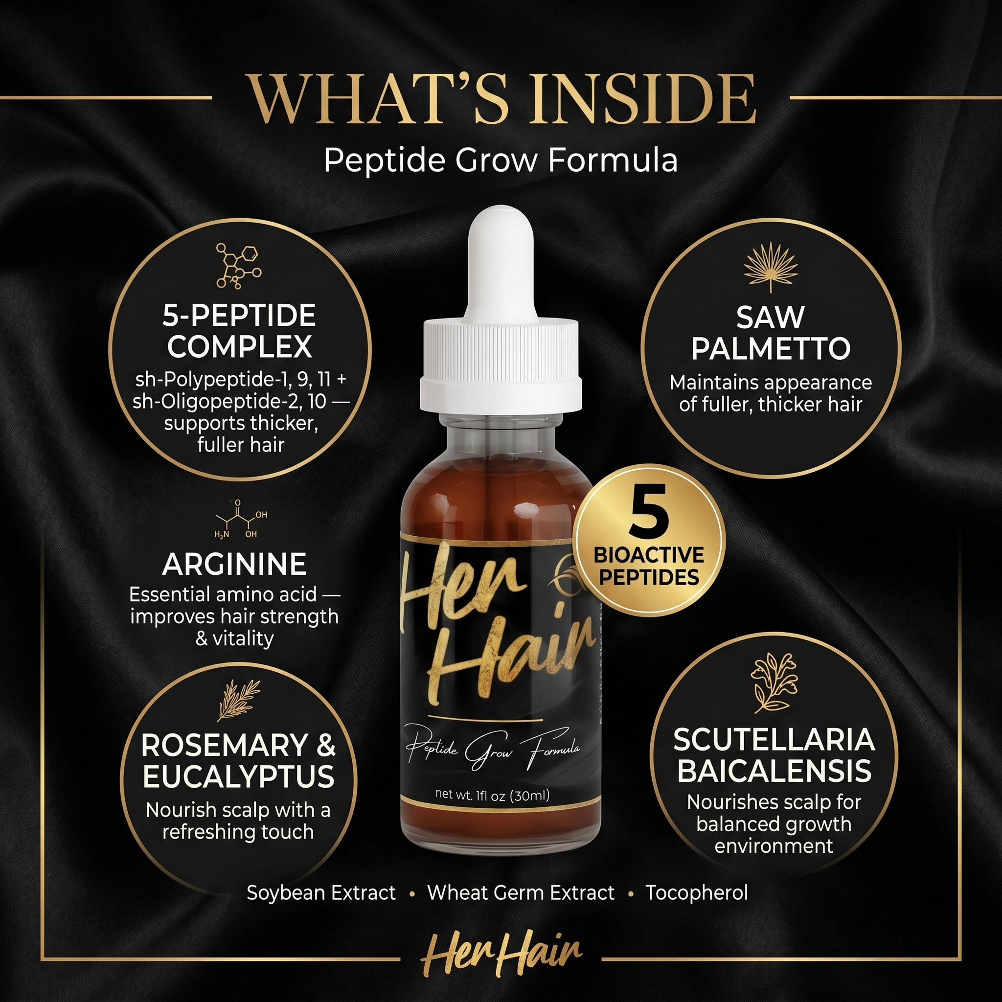 HER HAIR Peptide Grow Formula - QLIFE Wellness