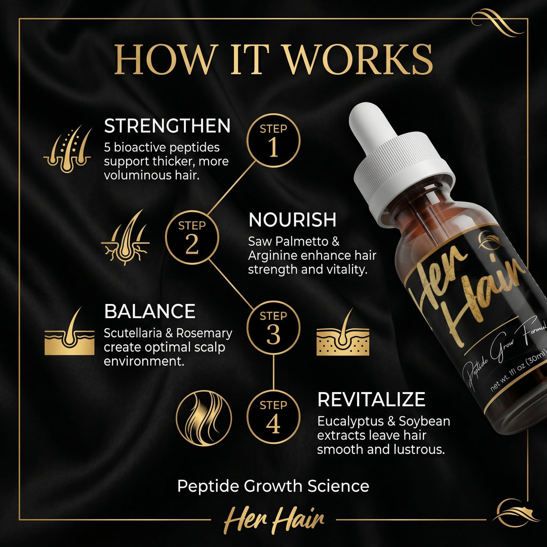 HER HAIR Peptide Grow Formula - QLIFE Wellness