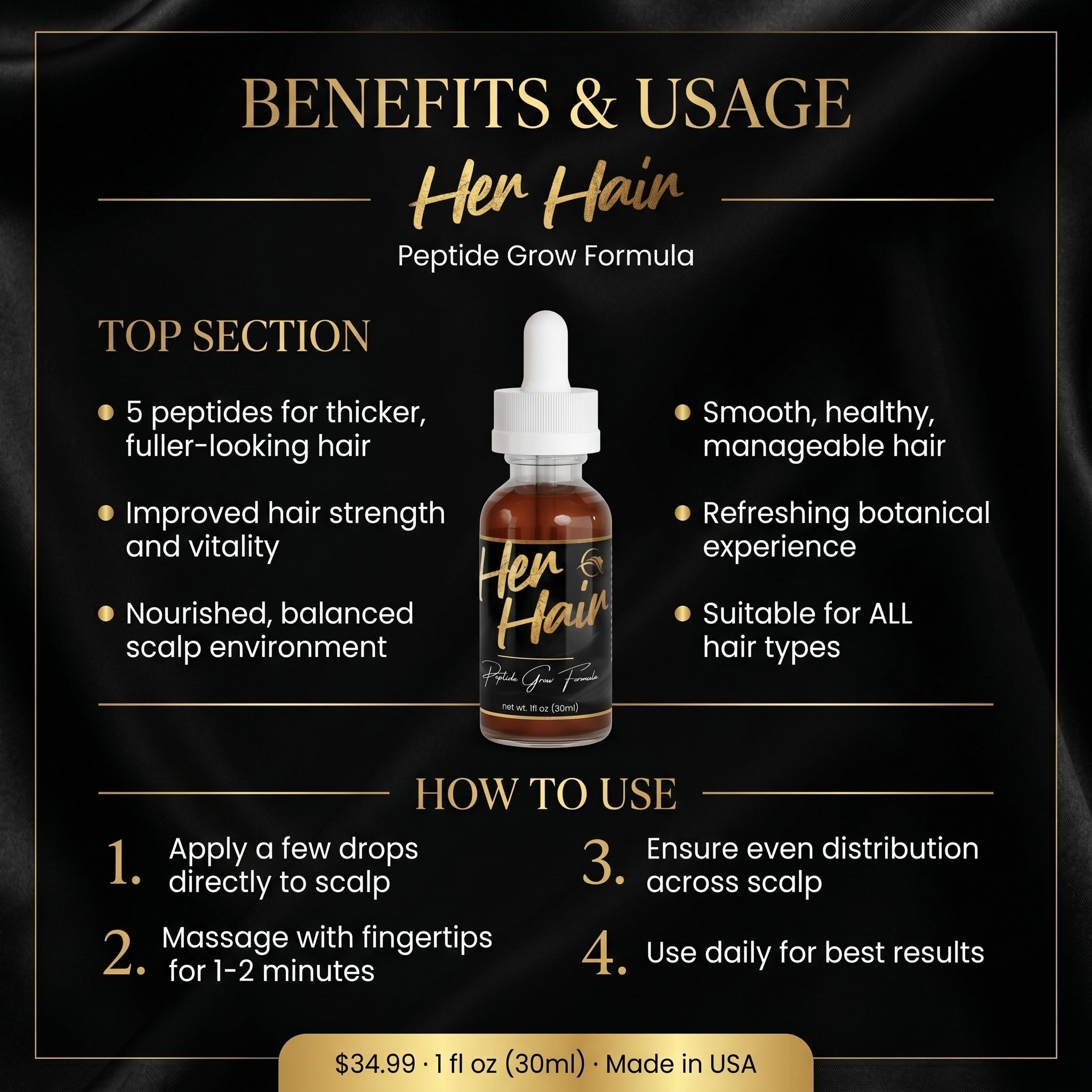 HER HAIR Peptide Grow Formula - QLIFE Wellness