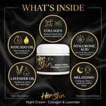 Load image into Gallery viewer, HER SKIN Night Cream Collagen &amp; Lavender - QLIFE Wellness
