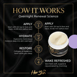 Load image into Gallery viewer, HER SKIN Night Cream Collagen &amp; Lavender - QLIFE Wellness
