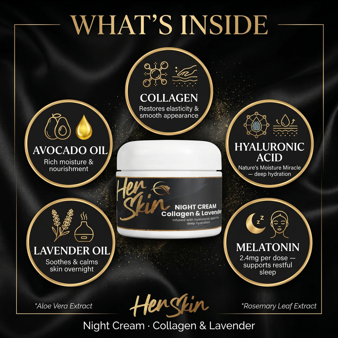 HER SKIN Night Cream Collagen & Lavender - QLIFE Wellness
