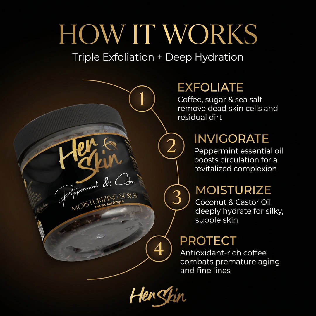 HER Skin Peppermint Coffee Scrub - QLIFE Wellness