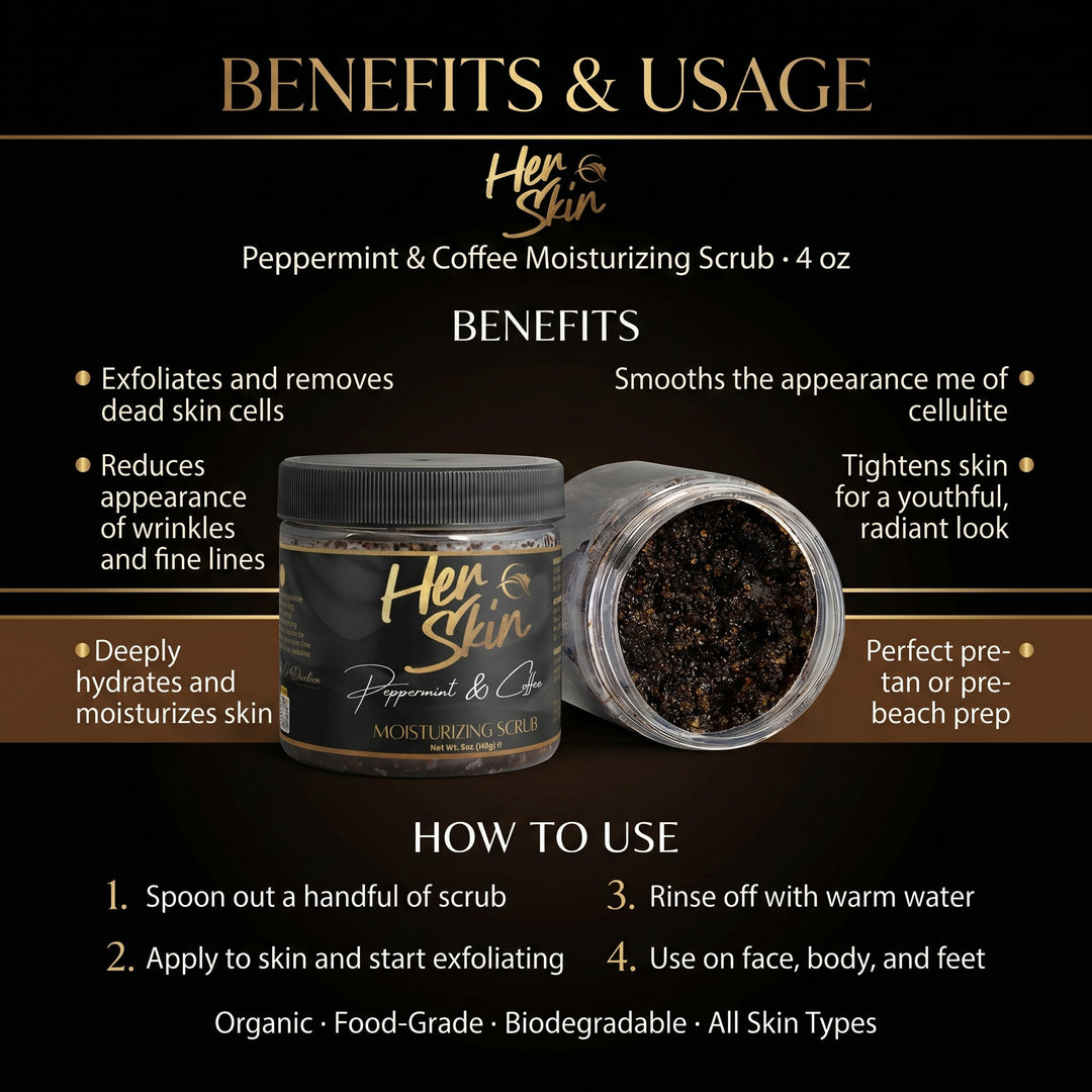 HER Skin Peppermint Coffee Scrub - QLIFE Wellness