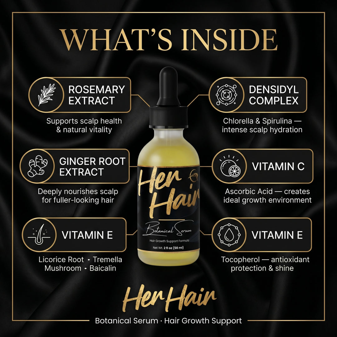 HER HAIR Botanical Hair Growth Serum - QLIFE Wellness