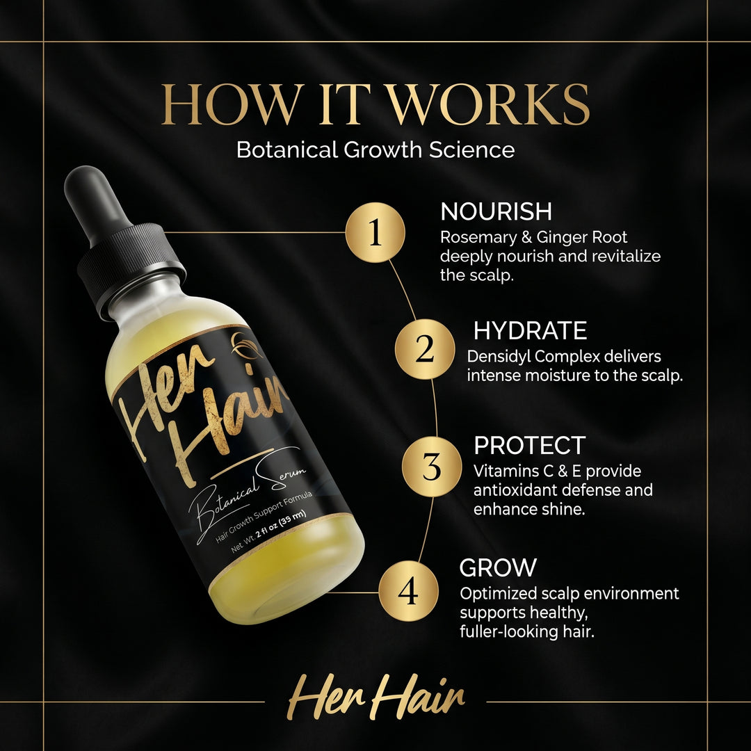 HER HAIR Botanical Hair Growth Serum - QLIFE Wellness