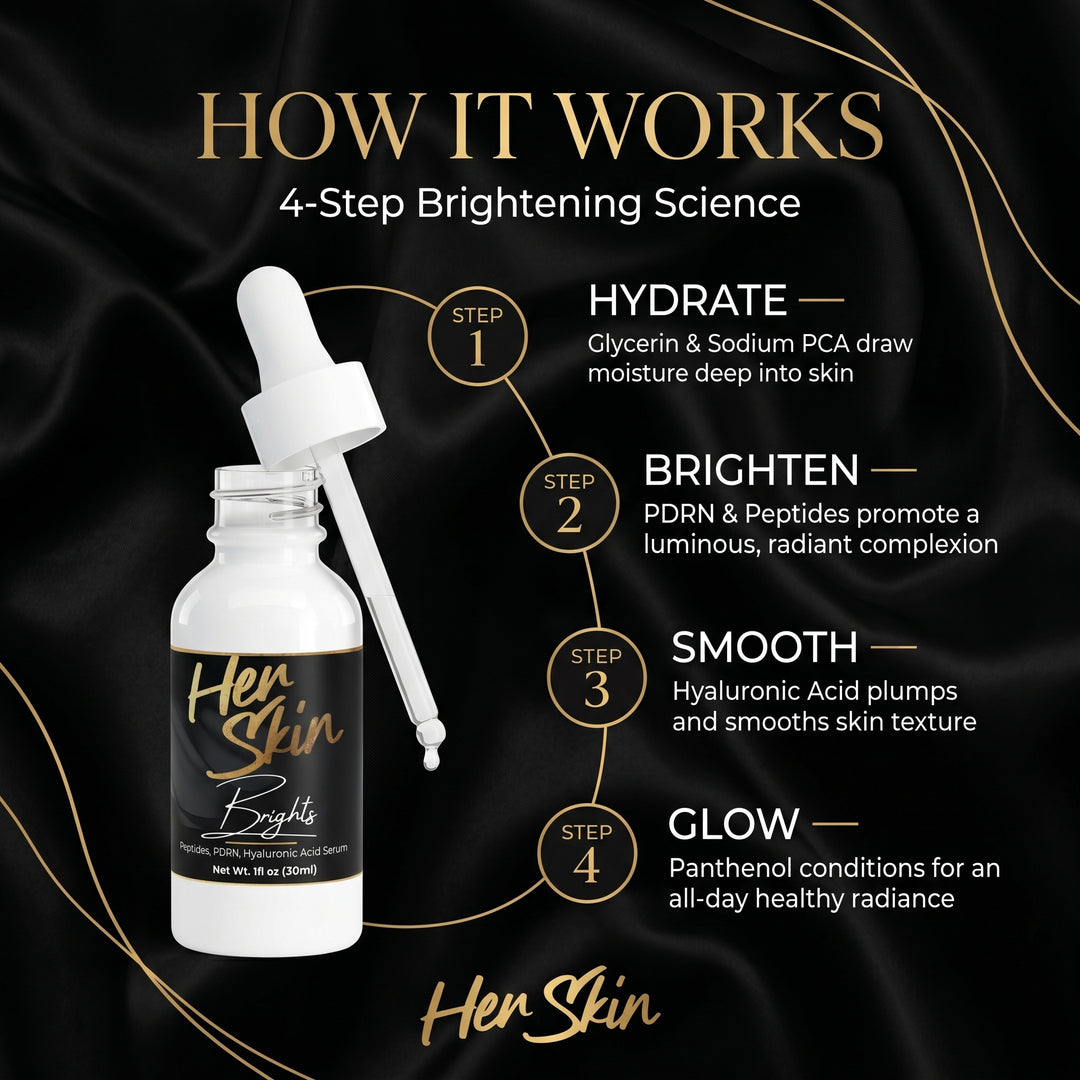 HER SKIN PEPTIDE + PDRN Brightening Serum - QLIFE Wellness