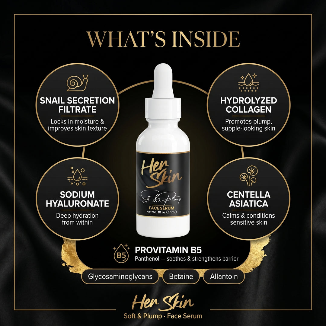 HER SKIN - Soft & Plump Face Serum - QLIFE Wellness