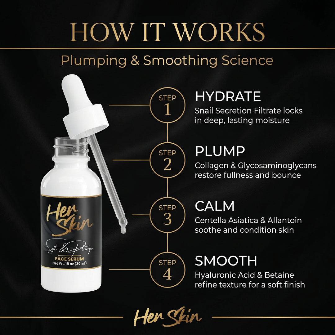 HER SKIN - Soft & Plump Face Serum - QLIFE Wellness